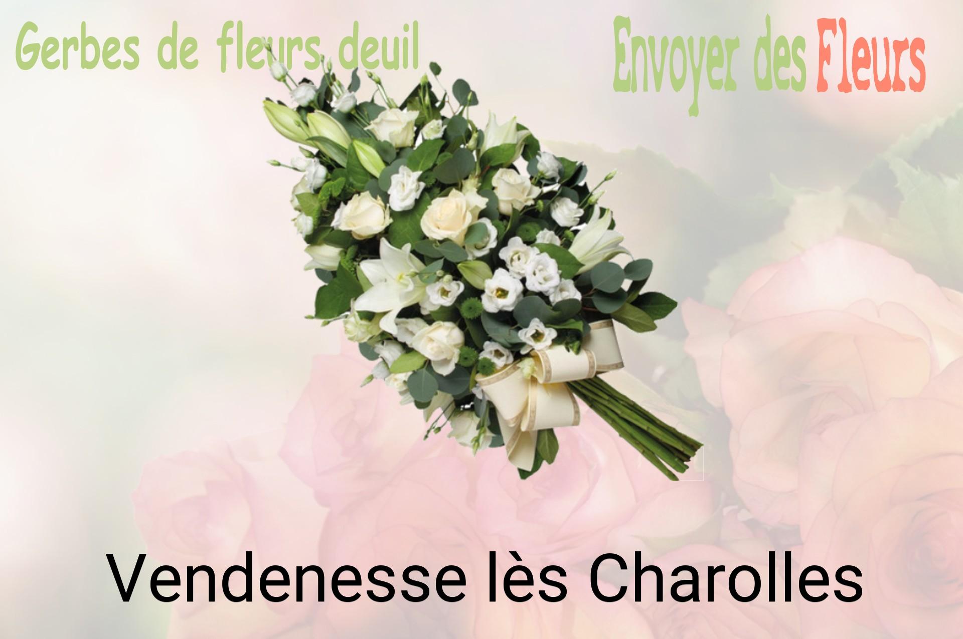 Gerbe de fleurs de deuil livrée à Vendenesse-lès-Charolles